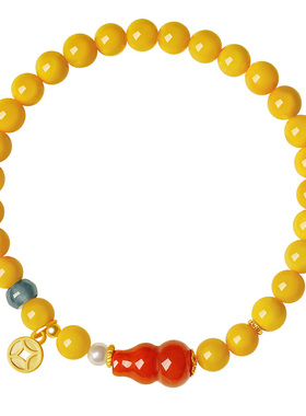 宫里上新天然蜜蜡福瑞祥安手链