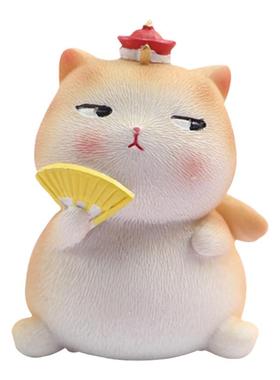 可爱风宫廷猫汽车桌面摆件礼物