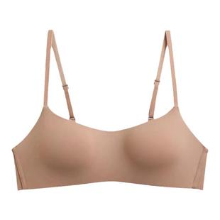 无痕内衣女薄款夏季小胸聚拢防下垂半杯方领隐形文胸罩抹低胸美背