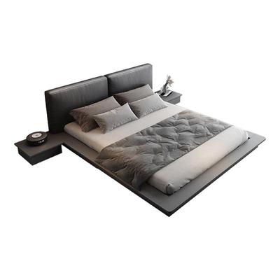 地踏床简约现代双人1.5米踏踏米主卧室板式架子地台榻榻米软包床