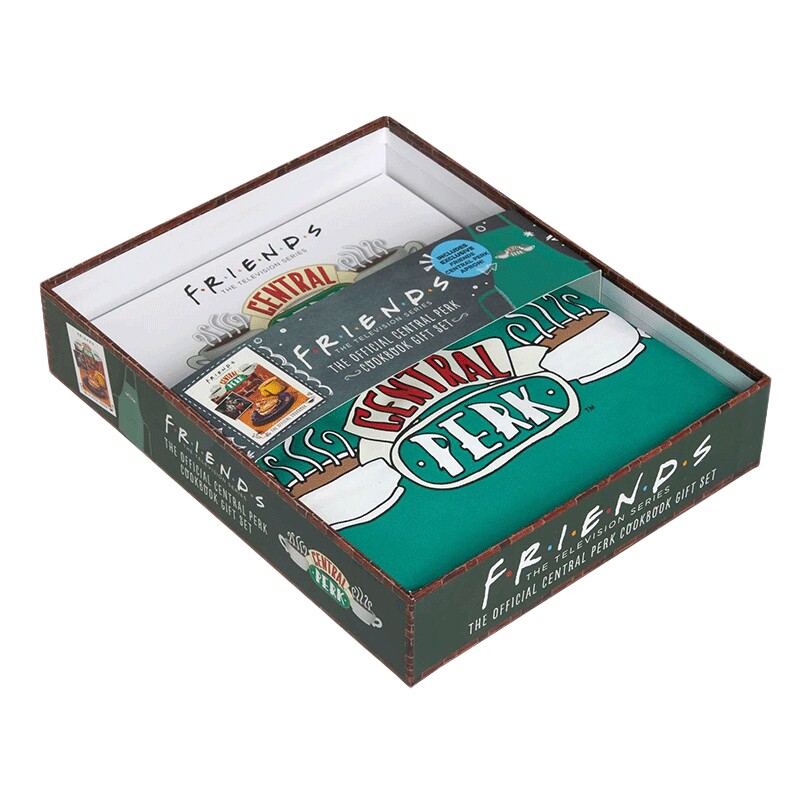 英文原版 Friends The Official Central Perk Cookbook Gift Set 老友记 中央咖啡馆官方烹饪书礼品套装 英文版 进口英语书籍