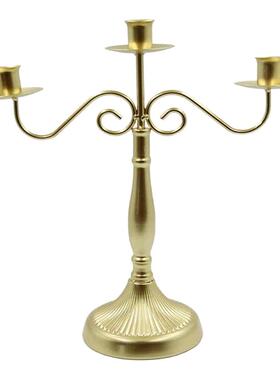 新品古典欧式盒装Candlelight家用复古浪漫多头礼品烛台摆件
