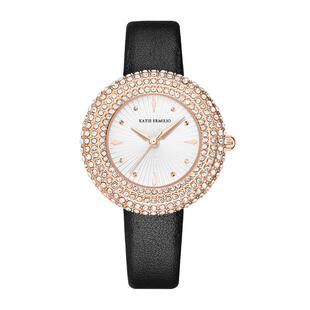 【自营】Katie Ermilio 闪耀系列腕表满钻名媛气质复古女士手表