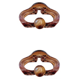 琥珀色小抓夹半扎发发夹边夹侧边迷你刘海夹公主头小夹子头饰发饰