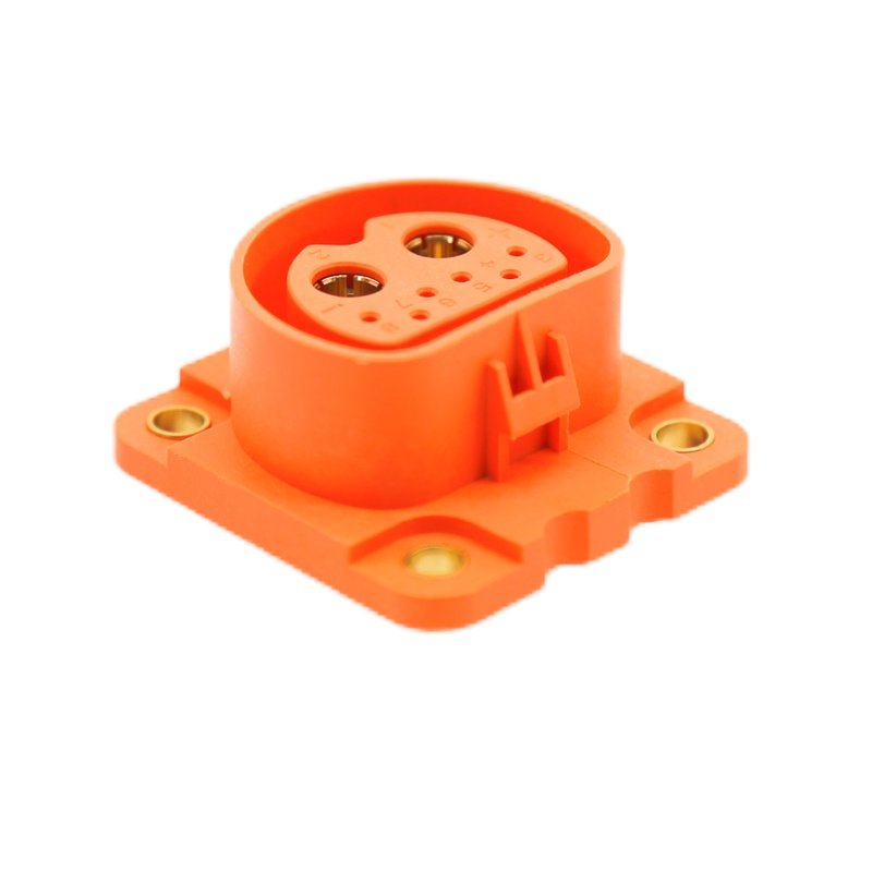 M362+6120A锂电池电动摩托母插座防水公大单车电流连接器插头