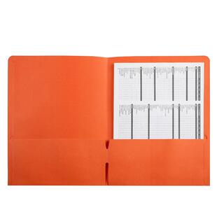 富得快56201彩色纸质文件夹a4双插纸质两页报告夹挂快劳芯带插袋