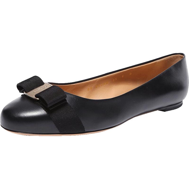 FERRAGAMO女鞋拉格牛皮休闲平低