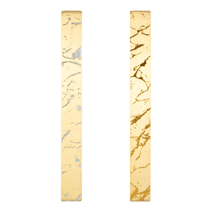 适意松清泼墨镇纸镇尺洒金洒银黄铜压纸铜镇实心压纸书法练字专用