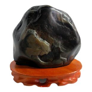 1058克崂山试金湾纯天然试金石原石墨玉玄玉典当行用试金石15-1