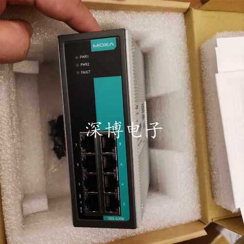 议价MOXA 全新原装 EDS-G308 千兆交换机 现货