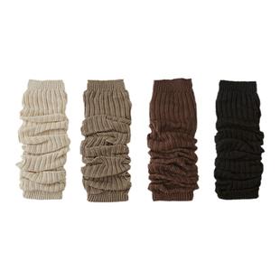 Tabio腿套女护腿防滑袜套护膝百搭长袜子小腿堆堆袜雪地靴长筒袜