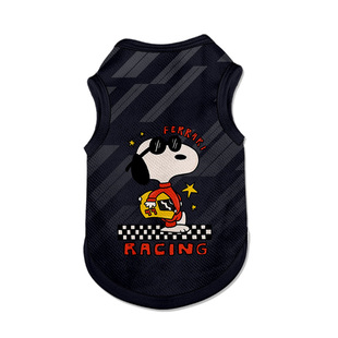 F1联名史努比方程式车队赛车宠物背心猫咪狗狗衣服防掉毛大中小型
