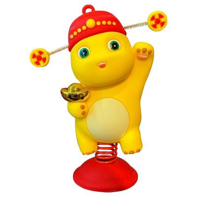 百茂财神奶龙摇摇乐桌面摆件