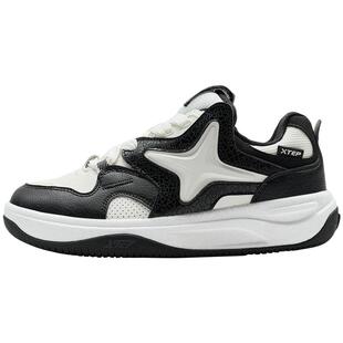 特步STAR-X丹宁风面包鞋|春夏新款情侣休闲鞋女板鞋男款运动鞋子