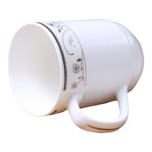 景德镇陶瓷无盖杯身茶杯马克杯会议室办公杯 酒店家用茶杯水杯