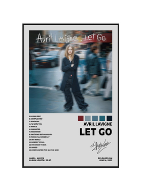 Avril Lavigne艾薇儿海报挂画拉维尼专辑封面装饰画有框欧美歌手