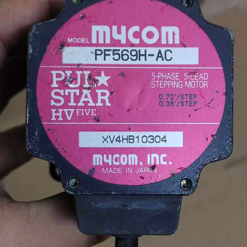 【请询价】MUCOM五相步进电机PF569H-AC，成色如图所示，实物