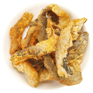 咸蛋黄鱼皮香酥鱼皮500g海鲜零食酥脆蛋黄香辣味即食网红休闲零食