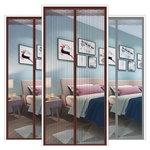 2026新款高档防蚊门帘磁性金刚网纱门纱窗家用强力磁条磁吸条自粘