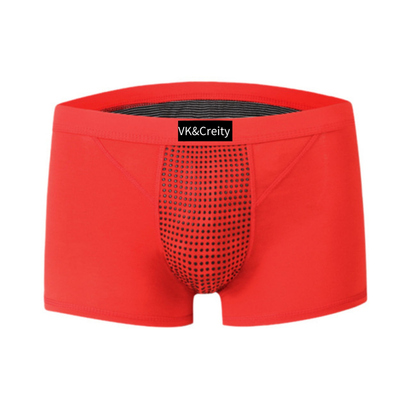 VK英国官方正品保健内裤男士生理冰丝透气大码磁能量磁石按摩裤头