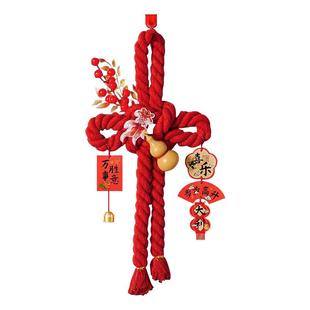 中国结diy材料包万字结福马年入户门手工编织大号挂门上的小挂件