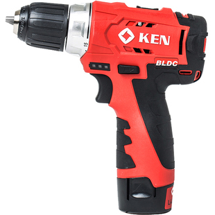 KEN锐奇7212无刷锂电钻充电钻家用多功能手电钻电动螺丝刀6012C