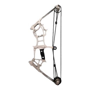 迷你弓箭小型滑轮弓短轴弓室内打靶玩具竞技休闲户外复合弓箭野外