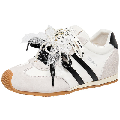 森马内增高德训鞋女阿甘鞋