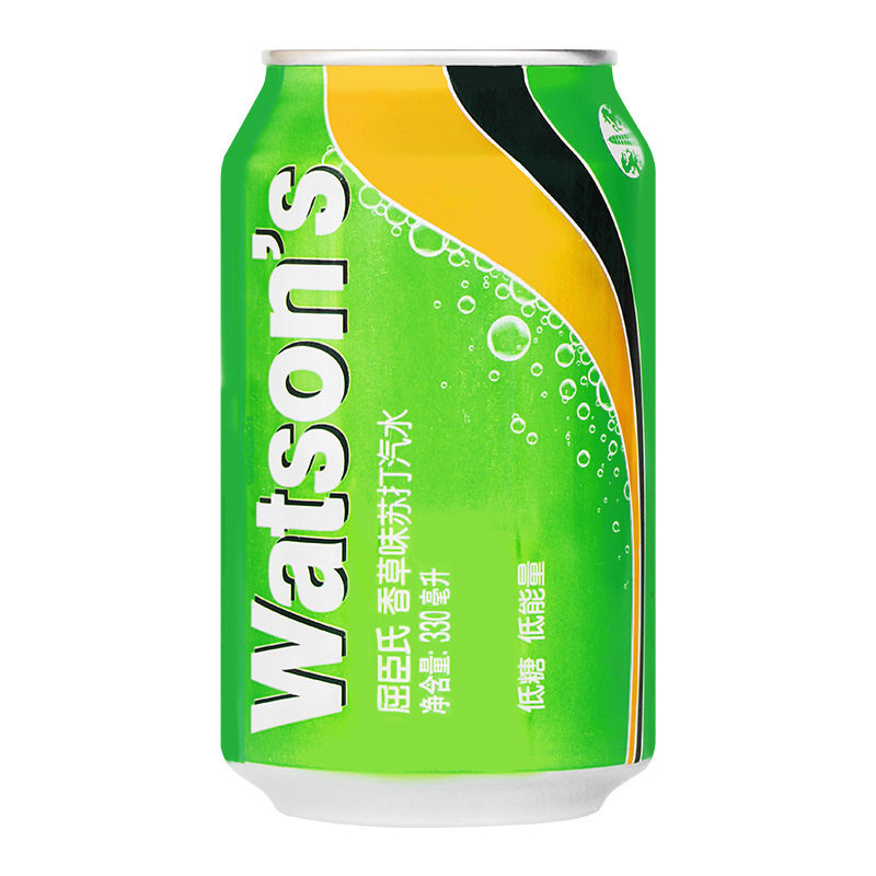 Watson's屈臣氏苏打水原味/汤力水/香草味330ml*24气泡水碳酸饮料