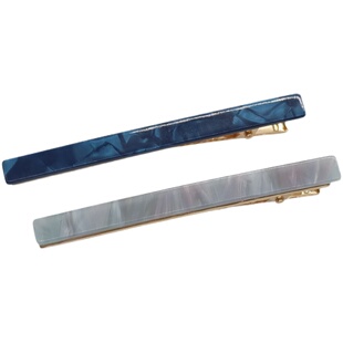 2个装 简约醋酸酯鸭嘴夹细边夹刘海夹顶夹一字夹少女韩国ins发饰