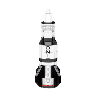 森宝积木长征一号航天系列火箭儿童益智力拼装玩具男孩子拼图礼物