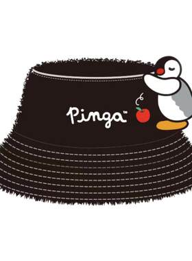 KKV官方Pingu立体公仔毛绒渔夫帽卡通冬季保暖男女休闲百搭帽子
