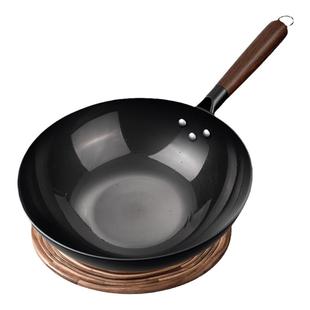 梦创【章丘平底锅】正宗加厚老式铁锅家用炒菜锅无涂层炒锅不粘锅