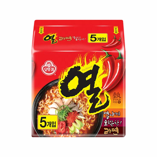 韩国进口不倒翁火热拉面韩式辣味方便面袋装宿舍夜宵速食泡面汤面