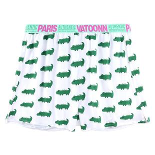 情侣纯棉睡裤男女卡通中腰收腹宽腰带凉爽大码宽松夏外穿短裤裤衩