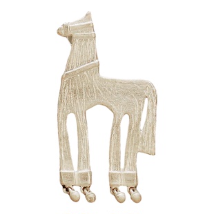 QIQI器契 银铃游马耳环 纯银原创设计银饰耳钉耳饰 默叙