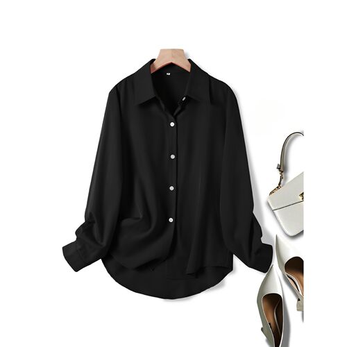 Y 69439 Vintage Style Blouse 复古港风衬衫 跨境主打亚马逊