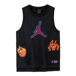 Nike/耐克24夏新款儿童运动篮球背心男童中大童休闲篮球服