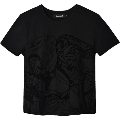 Desigual夏季趣味印花短袖T恤