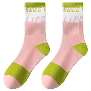 长袜子女款中筒春夏季纯棉全棉防臭运动袜女童初中生大童儿童女袜