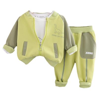 纯棉三件套婴幼儿外出服新款春秋
