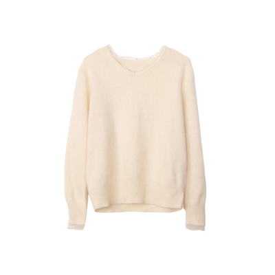 ENJOYME商场同款蕾丝针织毛衣