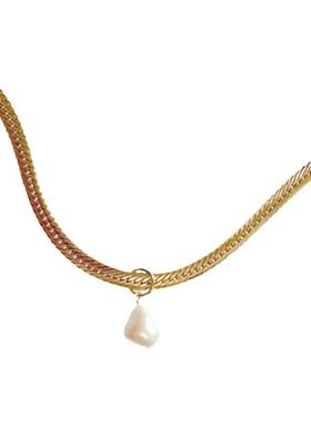 DARE买手店金色巴洛克珍珠项链