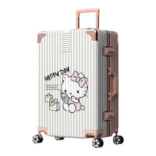 卡通行李箱拉杆箱女学生20寸新款登机密码箱加厚耐用大容量旅行箱