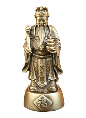 铜臻全铜财神爷站立神像摆件