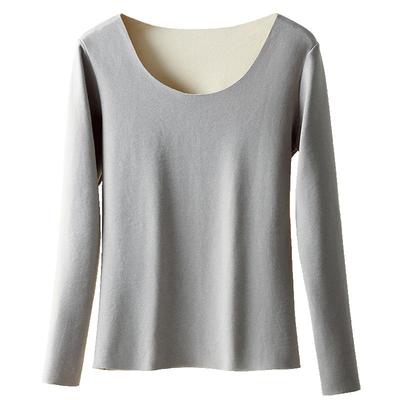 无痕保暖内衣女自发热打底套装