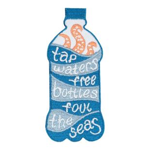 保护海洋刺绣补丁贴魔术贴瓶子校服羽绒装饰个性可缝可烫热熔布贴