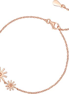 周六福S925银手链相随