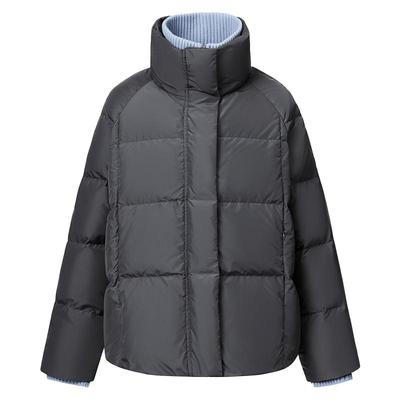 VGRASS舒身轻负90鹅绒面包羽绒服