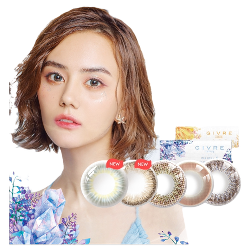 绮芙莉givre美瞳日抛10片欧美混血女学生自然网红款隐形近视眼镜